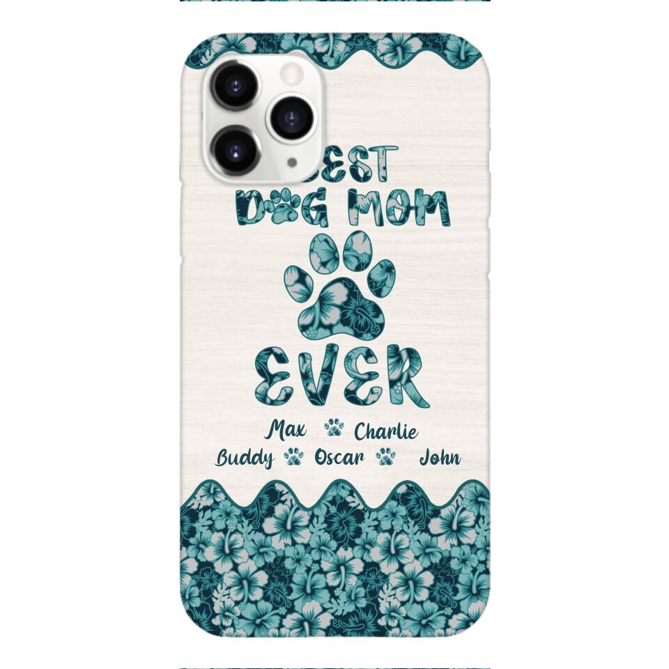 Personalized Best Dog Mom Phone Case Printed 3C 0704