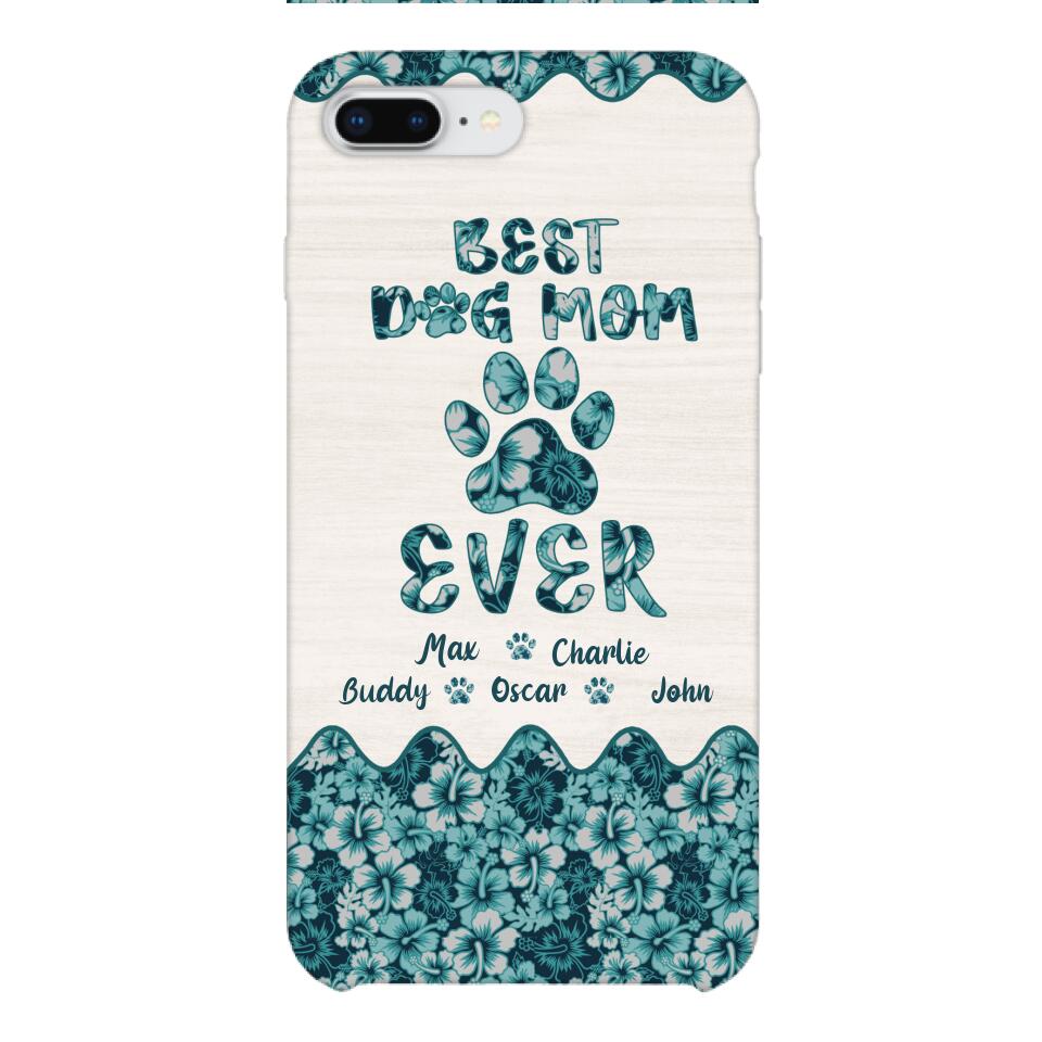 Personalized Best Dog Mom Phone Case Printed 3C 0704