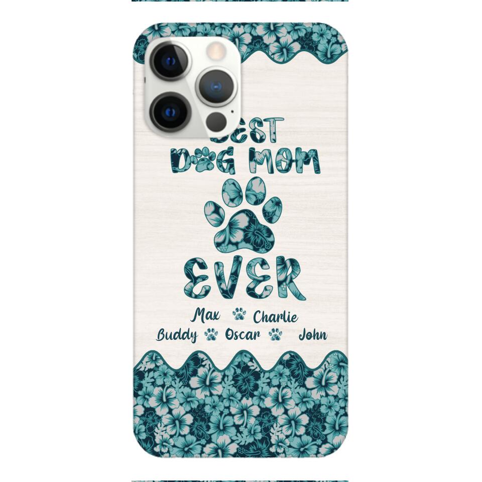 Personalized Best Dog Mom Phone Case Printed 3C 0704