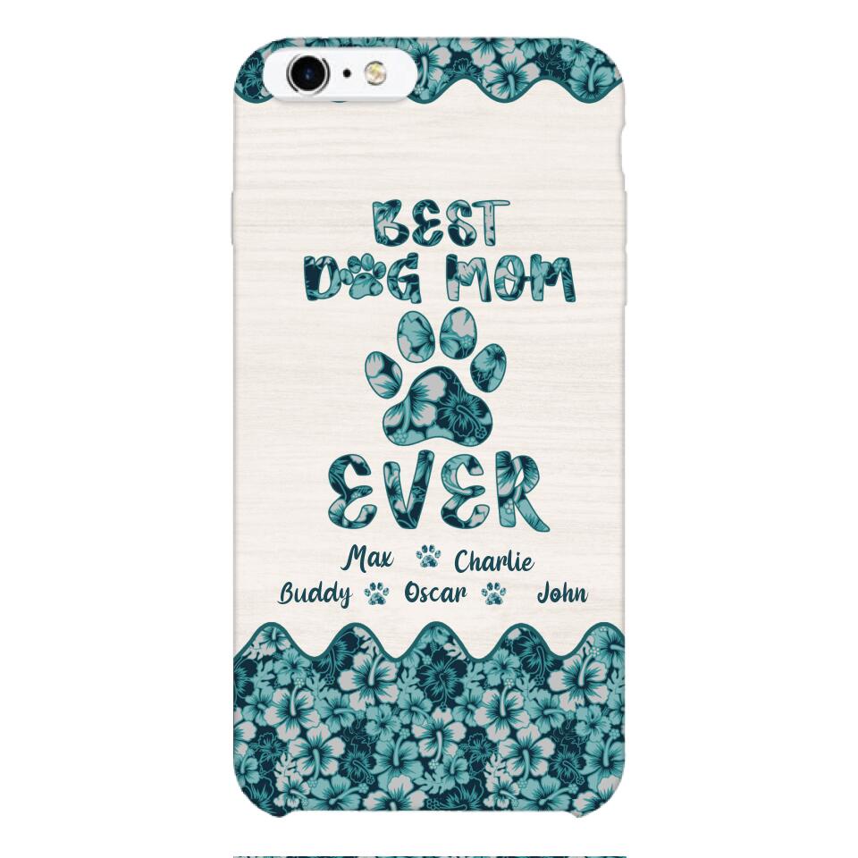 Personalized Best Dog Mom Phone Case Printed 3C 0704