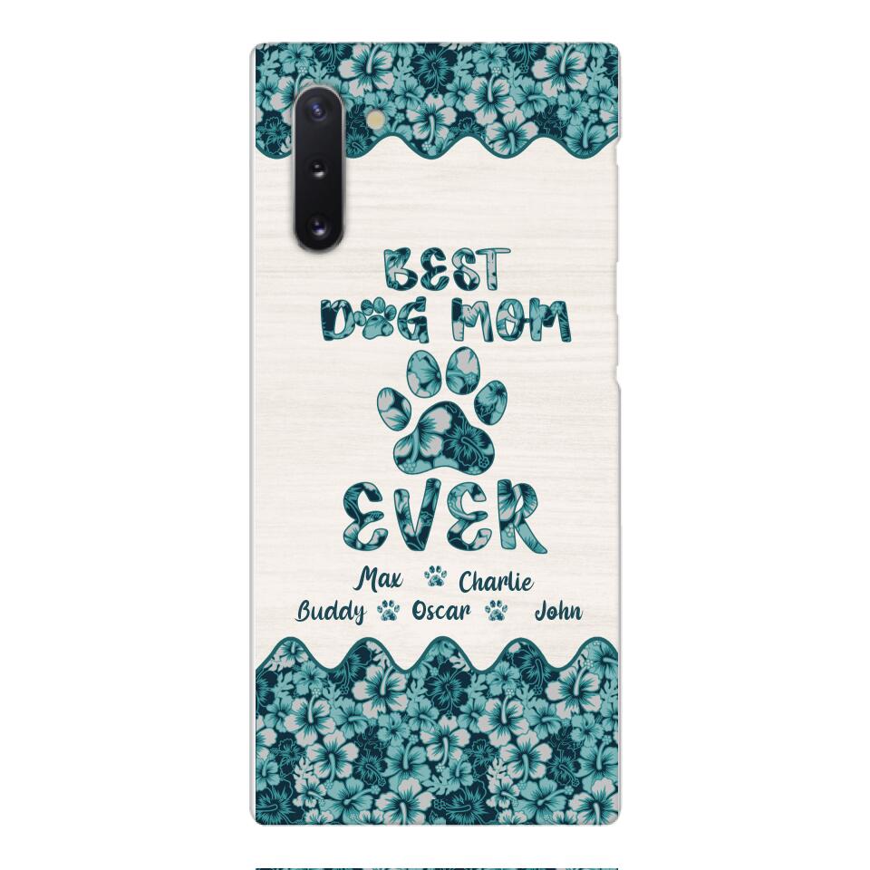 Personalized Best Dog Mom Phone Case Printed 3C 0704