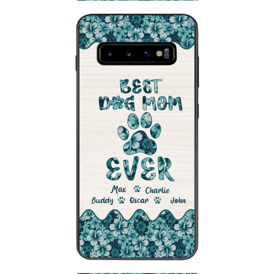 Personalized Best Dog Mom Phone Case Printed 3C 0704