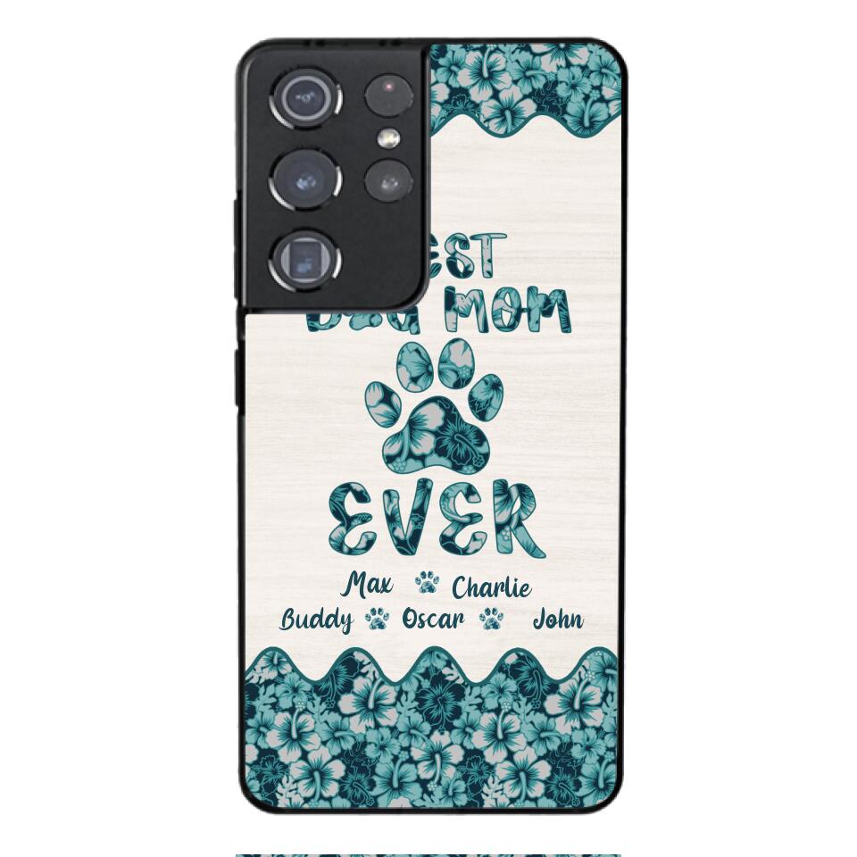 Personalized Best Dog Mom Phone Case Printed 3C 0704