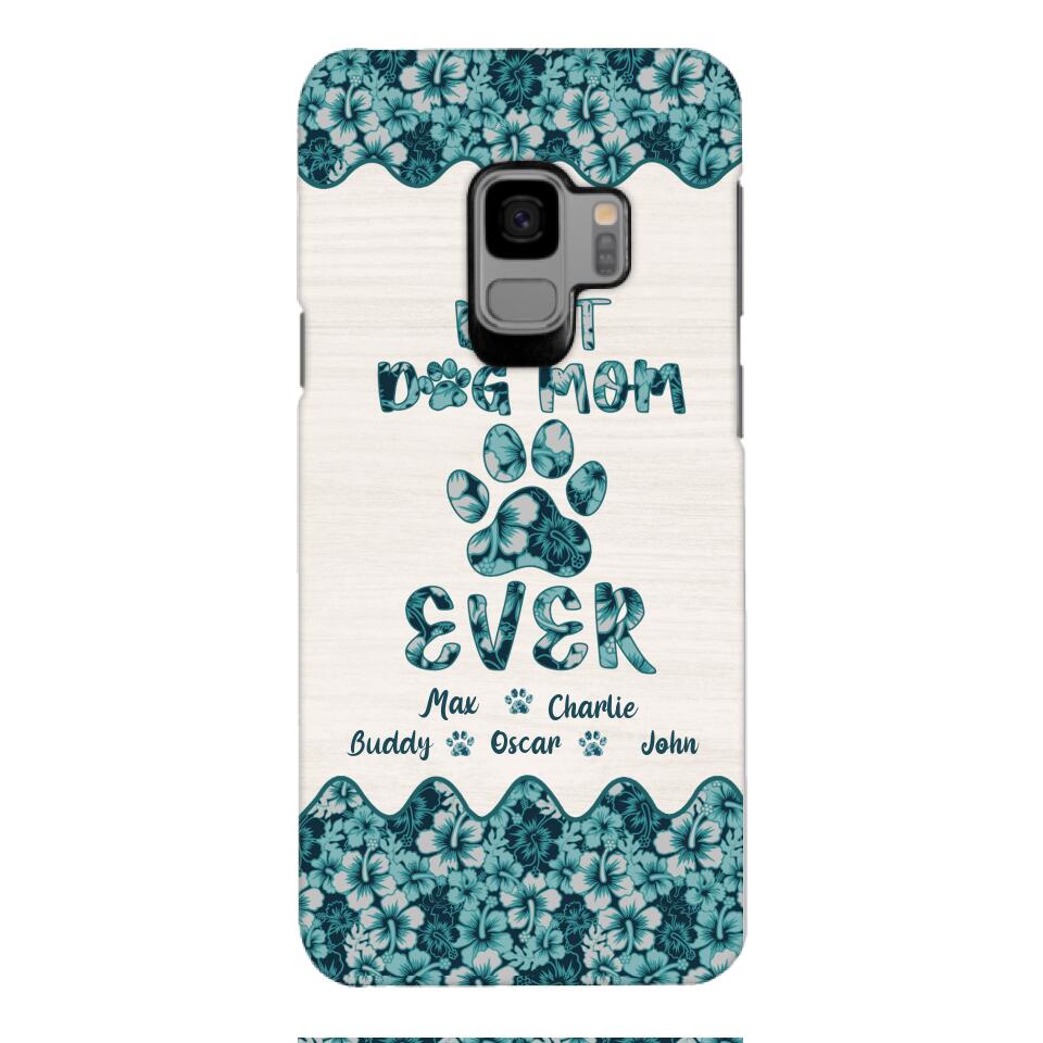 Personalized Best Dog Mom Phone Case Printed 3C 0704