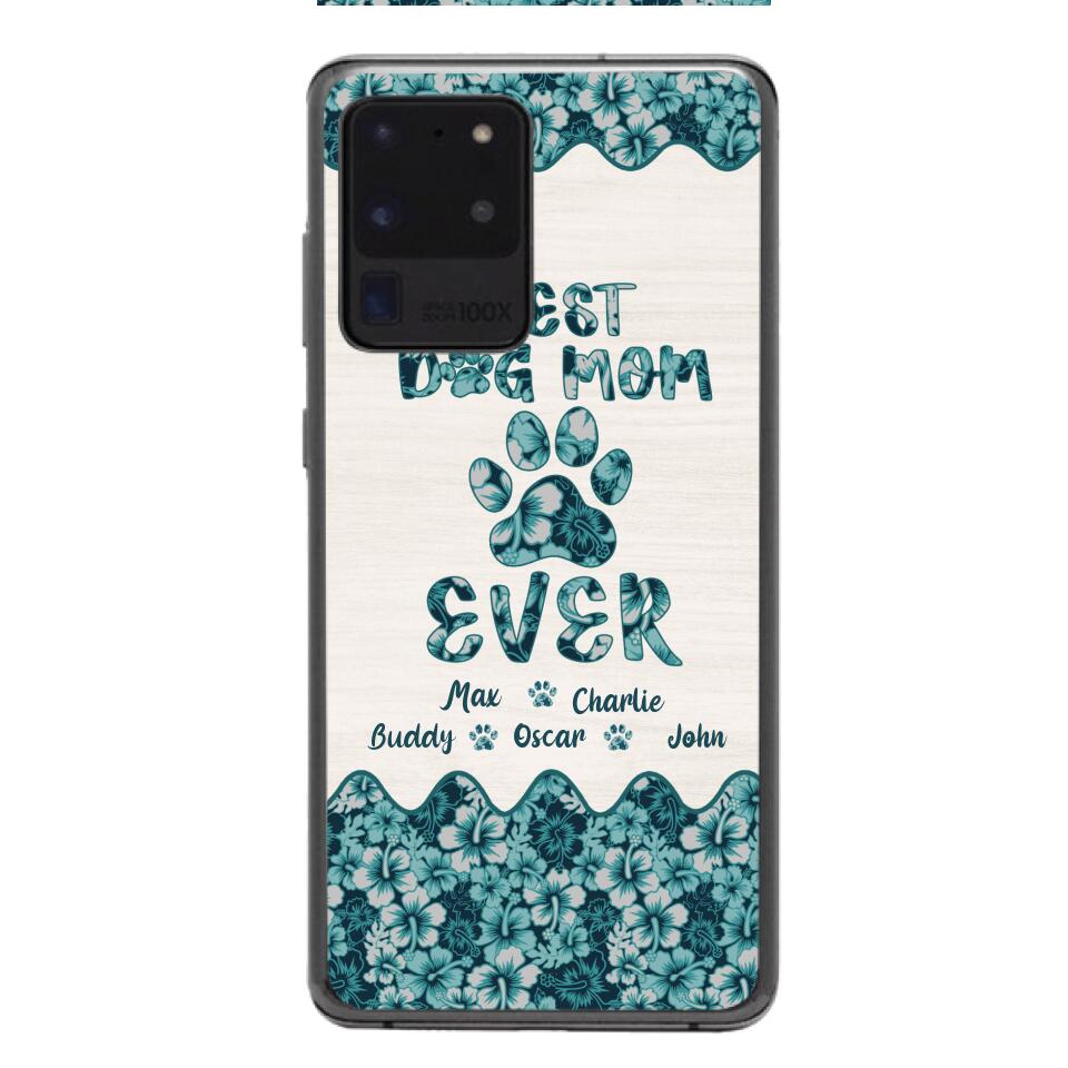 Personalized Best Dog Mom Phone Case Printed 3C 0704