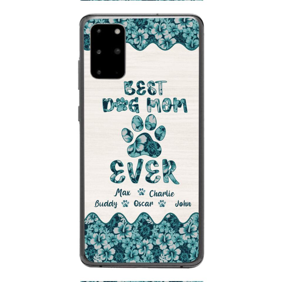 Personalized Best Dog Mom Phone Case Printed 3C 0704