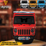 Personalized Jeep Wine Tumbler Printed QTDT0804
