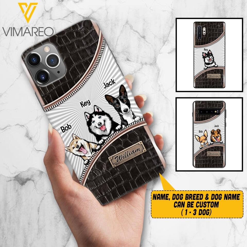 Personalized Dog Lover Phone Case Printed 22APR-HQ07