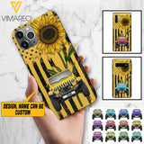 PERSONALIZED JEEP SUNFLOWER PHONECASE QTVQ0804
