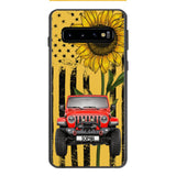PERSONALIZED JEEP SUNFLOWER PHONECASE QTVQ0804