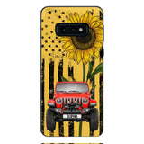 PERSONALIZED JEEP SUNFLOWER PHONECASE QTVQ0804