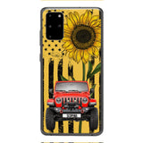 PERSONALIZED JEEP SUNFLOWER PHONECASE QTVQ0804