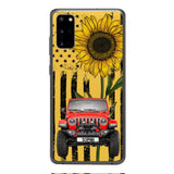 PERSONALIZED JEEP SUNFLOWER PHONECASE QTVQ0804