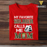 Personalized My Favorite Canadian Soldier Calls Me Mom Tshirt Printed 22APR-MQ08