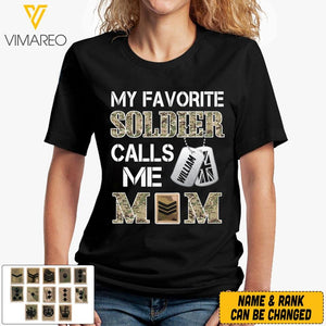 Personalized My Favorite British Soldier Calls Me Mom Tshirt Printed 22APR-MQ08