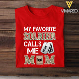Personalized My Favorite British Soldier Calls Me Mom Tshirt Printed 22APR-MQ08