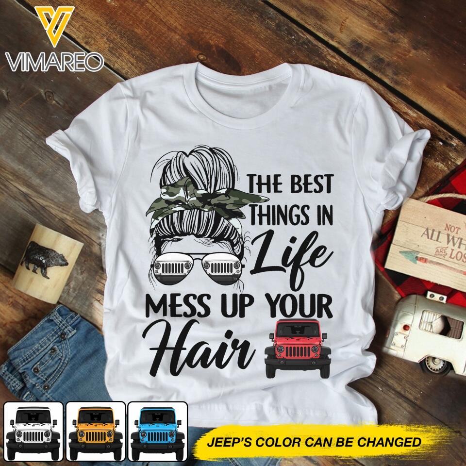 PERSONALIZED JEEP GIRL THE BEST THINGS IN LIFE  TSHIRT 3T 0804