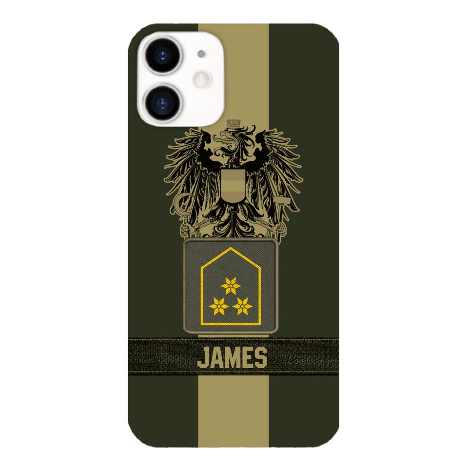 DH Personalized Austrian Soldier Phone Case Printed DT084