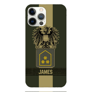 DH Personalized Austrian Soldier Phone Case Printed DT084