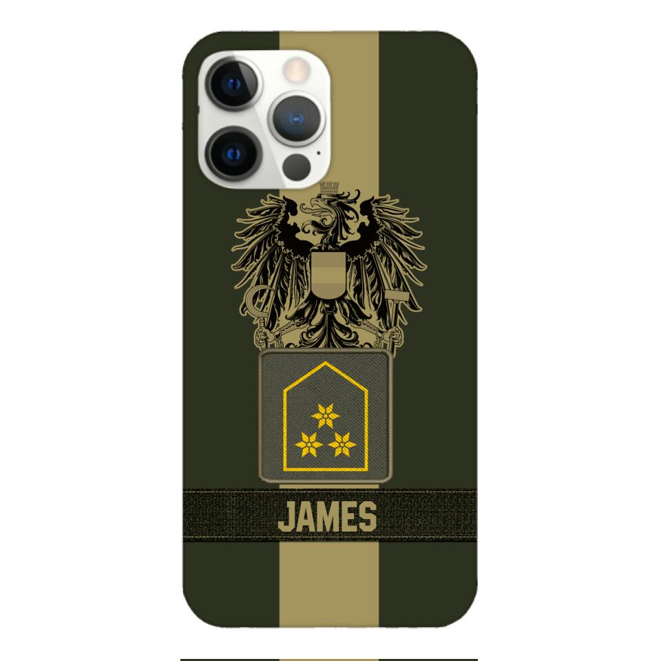 DH Personalized Austrian Soldier Phone Case Printed DT084