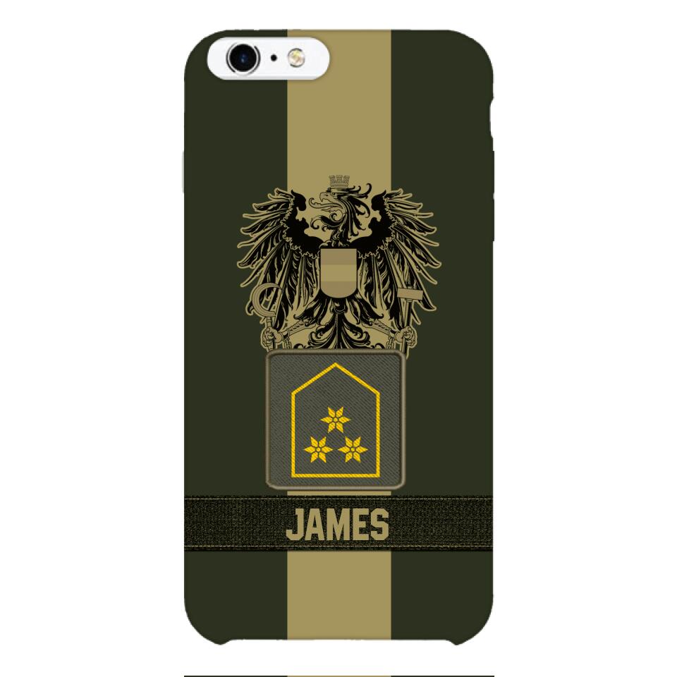 DH Personalized Austrian Soldier Phone Case Printed DT084