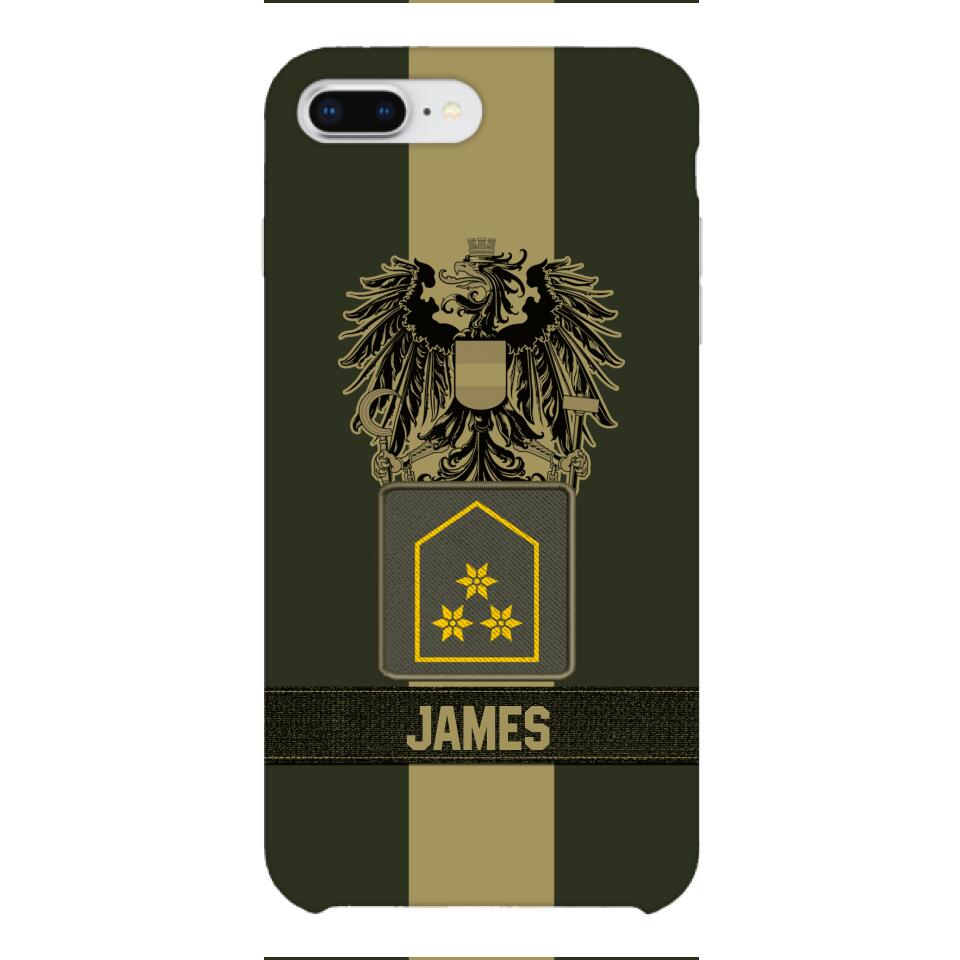 DH Personalized Austrian Soldier Phone Case Printed DT084