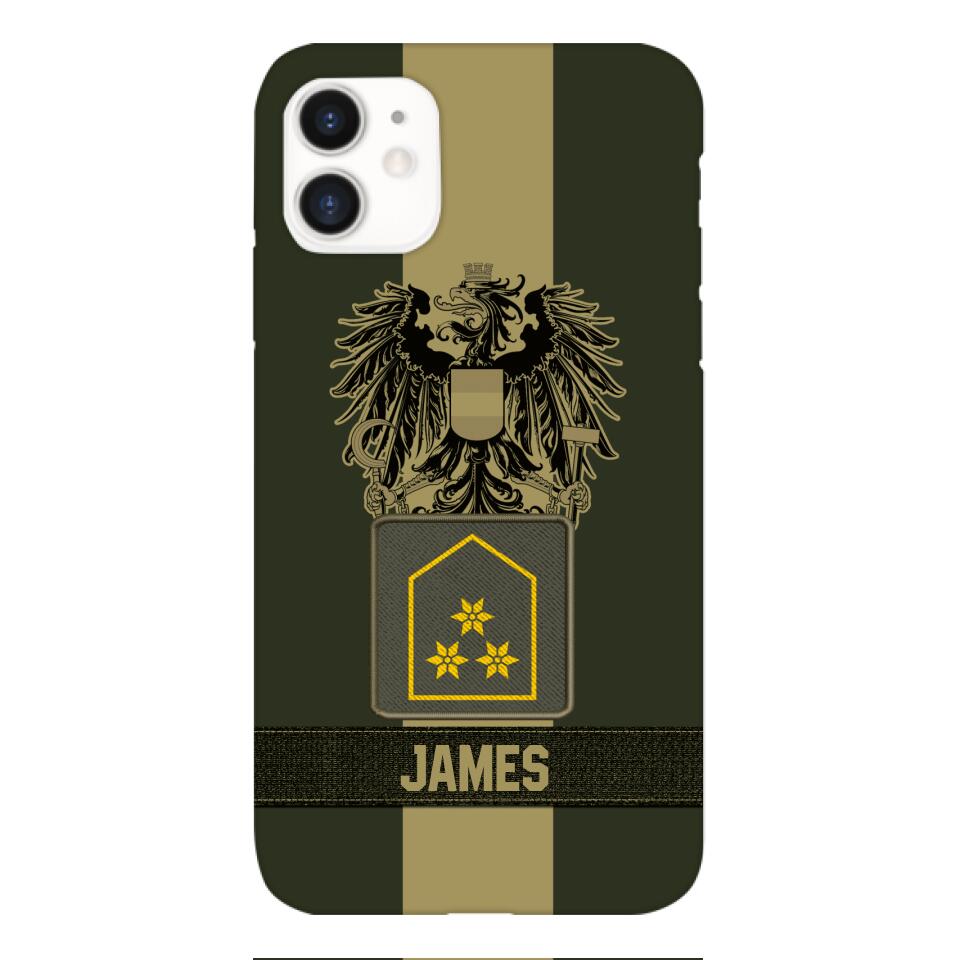 DH Personalized Austrian Soldier Phone Case Printed DT084
