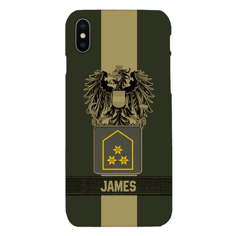DH Personalized Austrian Soldier Phone Case Printed DT084