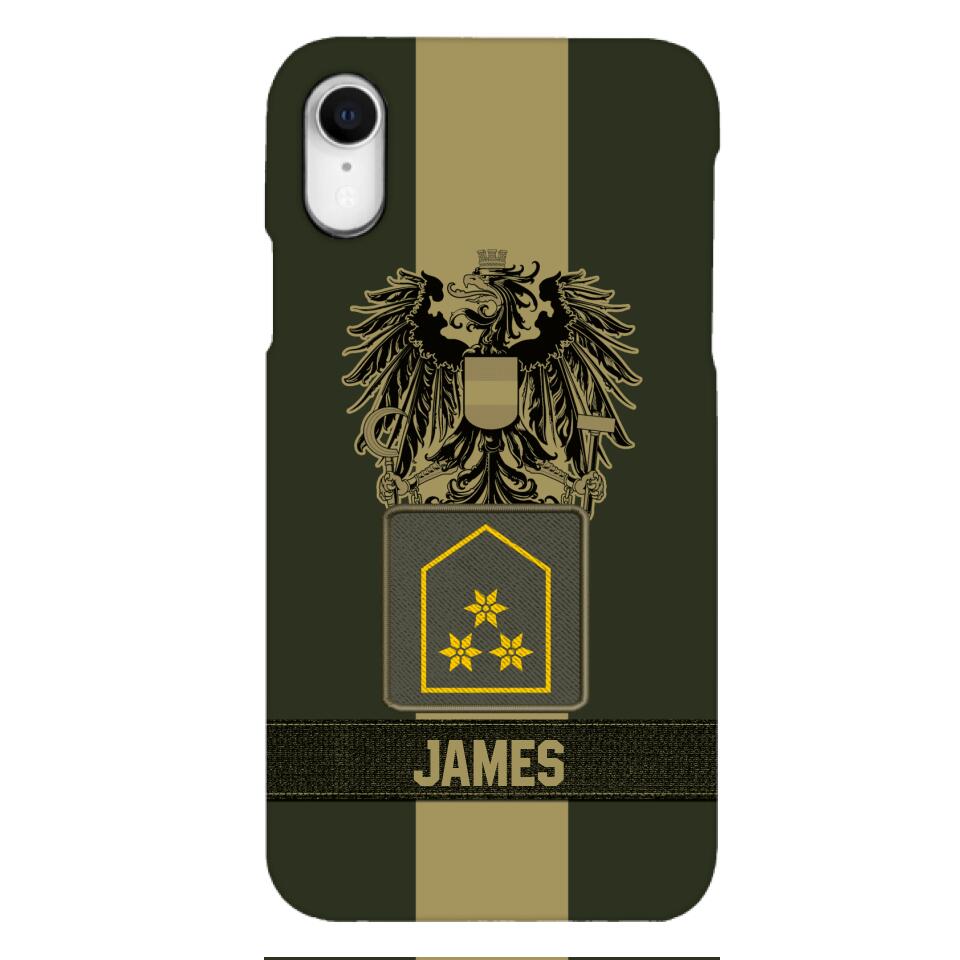 DH Personalized Austrian Soldier Phone Case Printed DT084