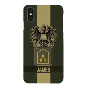 DH Personalized Austrian Soldier Phone Case Printed DT084