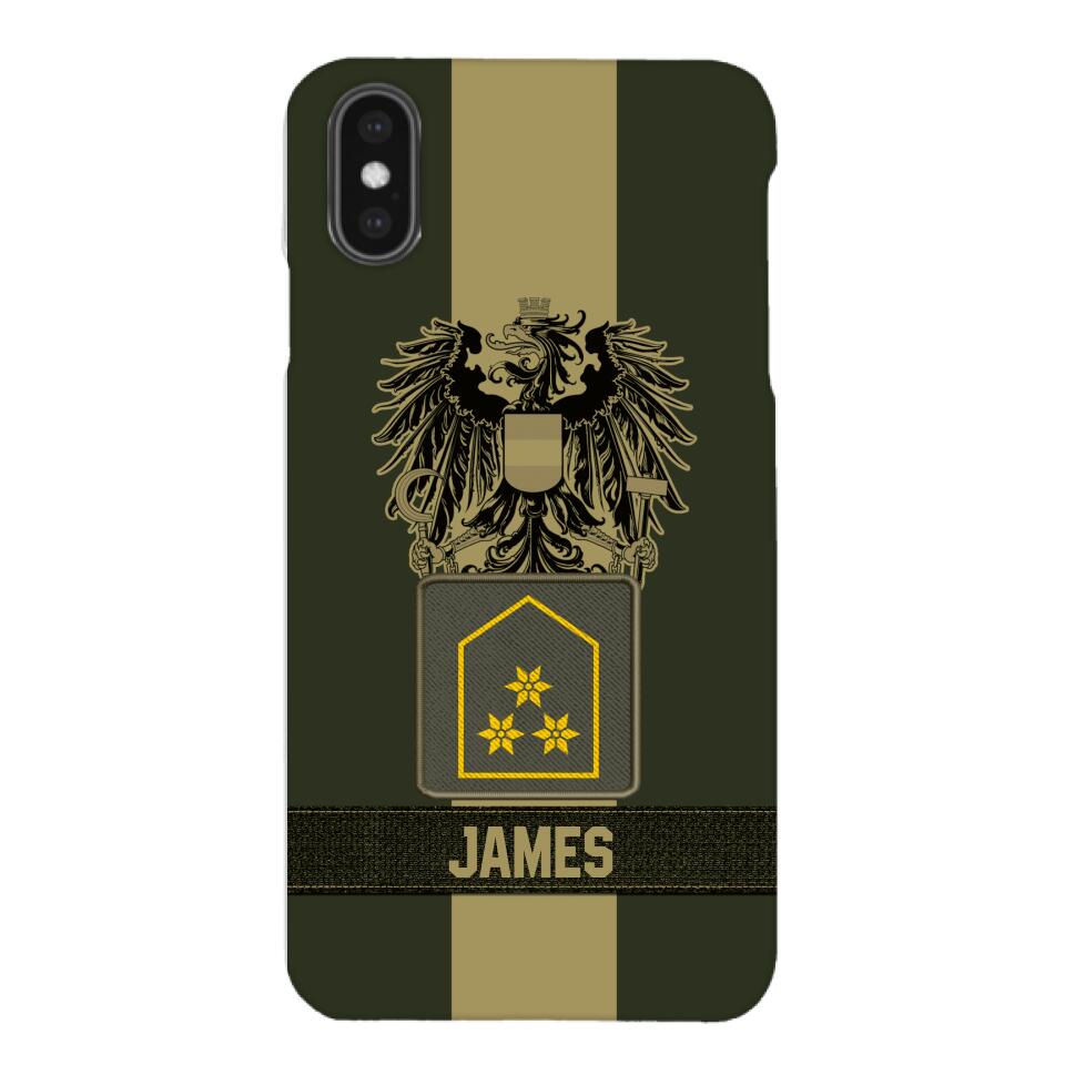 DH Personalized Austrian Soldier Phone Case Printed DT084