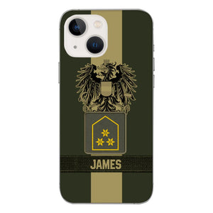 DH Personalized Austrian Soldier Phone Case Printed DT084