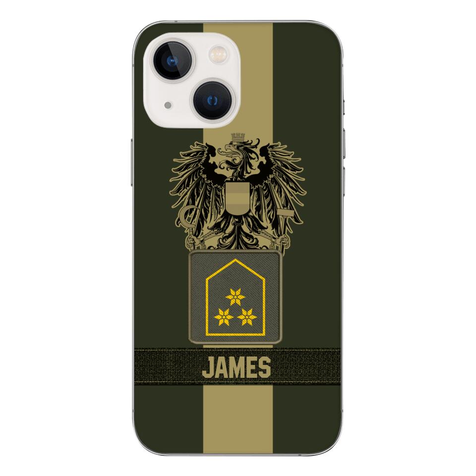 DH Personalized Austrian Soldier Phone Case Printed DT084