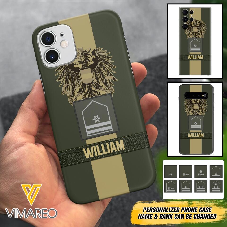 DH Personalized Austrian Soldier Phone Case Printed DT084