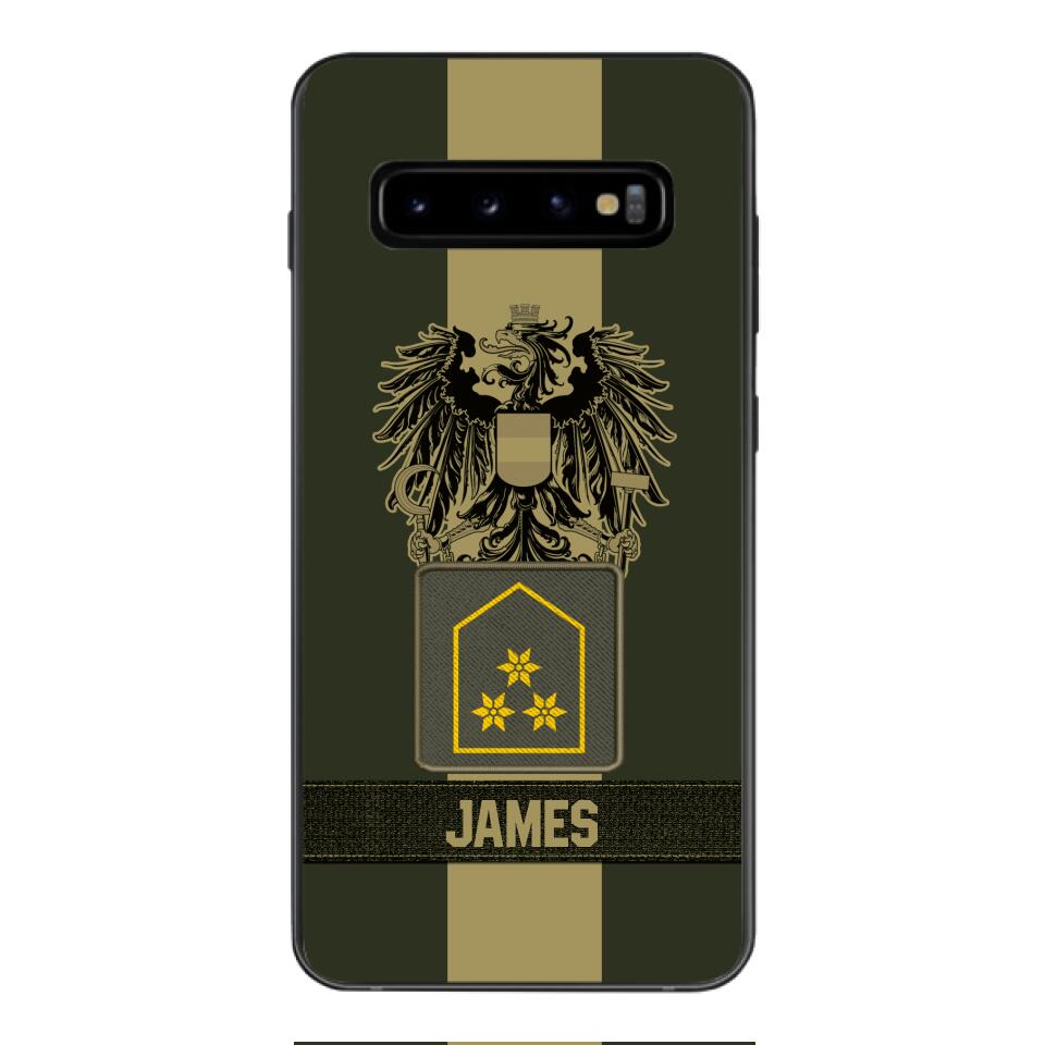 DH Personalized Austrian Soldier Phone Case Printed DT084