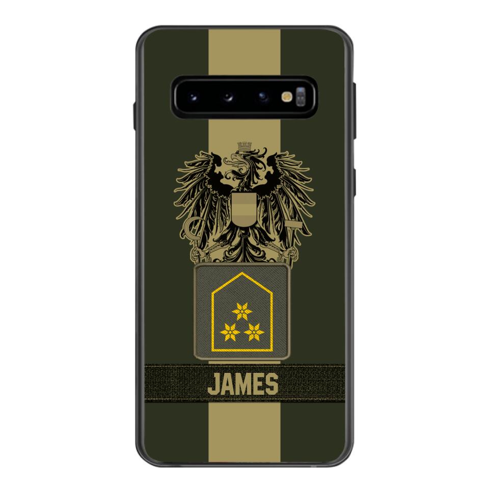 DH Personalized Austrian Soldier Phone Case Printed DT084