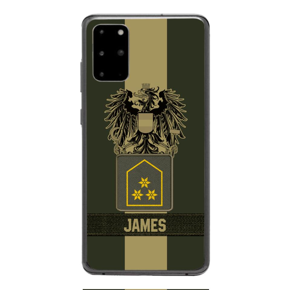 DH Personalized Austrian Soldier Phone Case Printed DT084