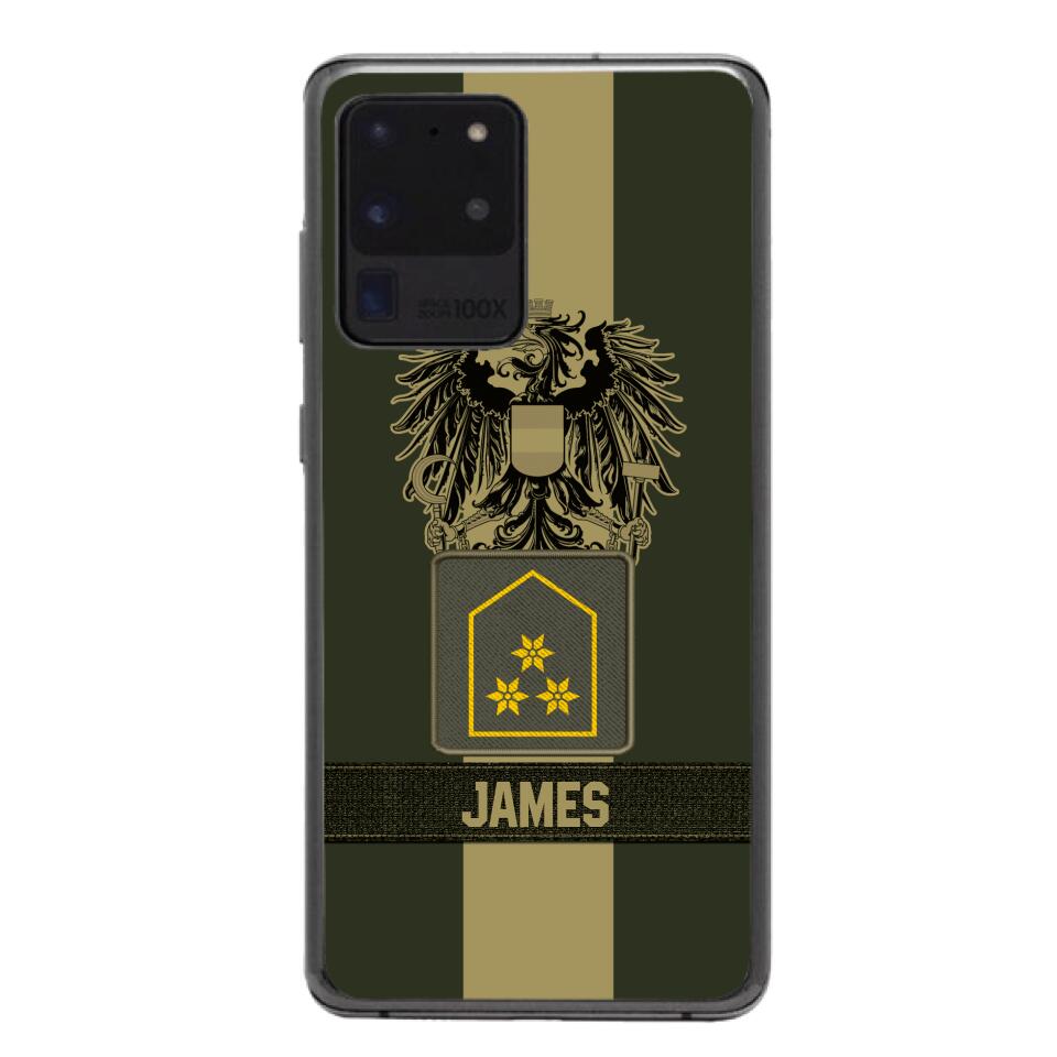DH Personalized Austrian Soldier Phone Case Printed DT084