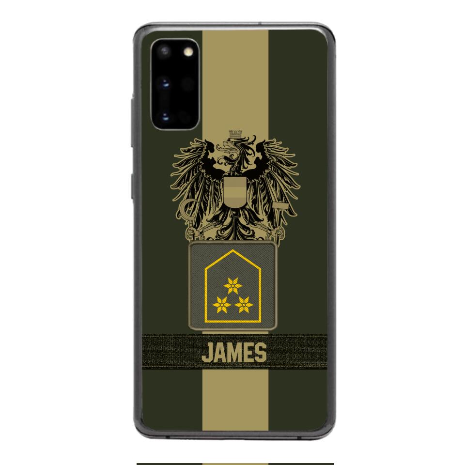 DH Personalized Austrian Soldier Phone Case Printed DT084
