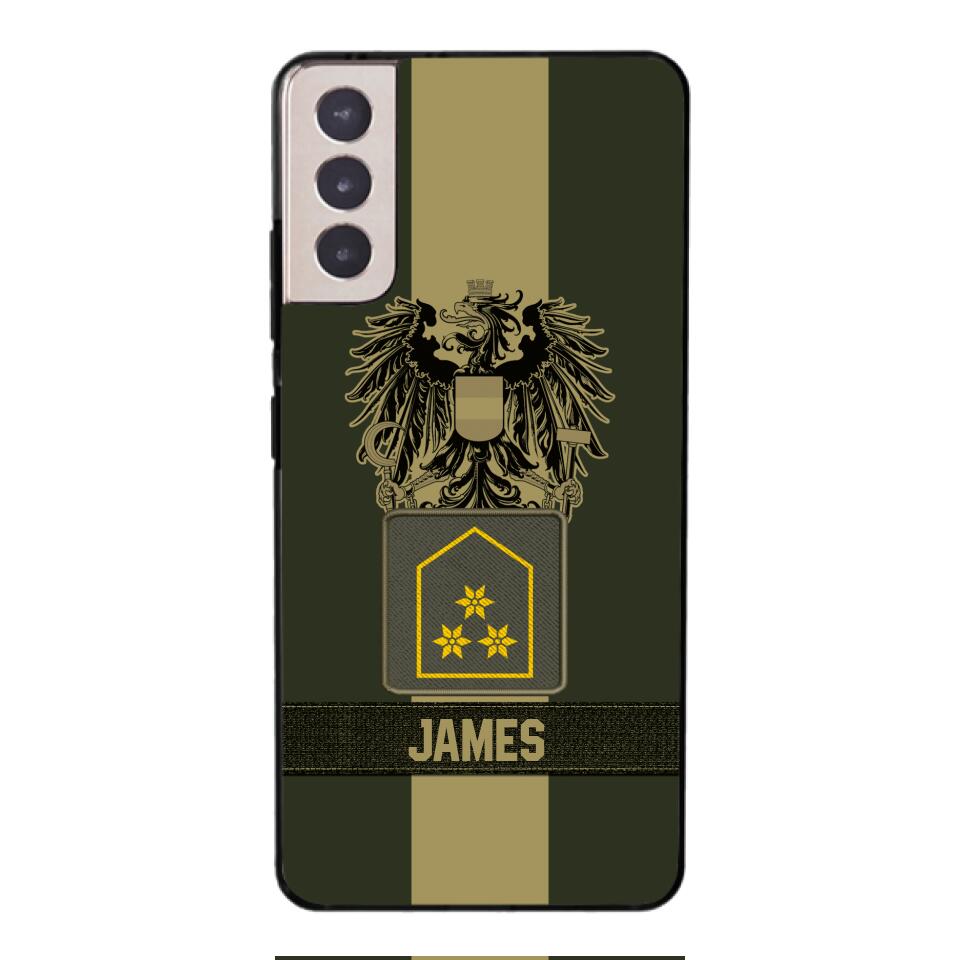 DH Personalized Austrian Soldier Phone Case Printed DT084
