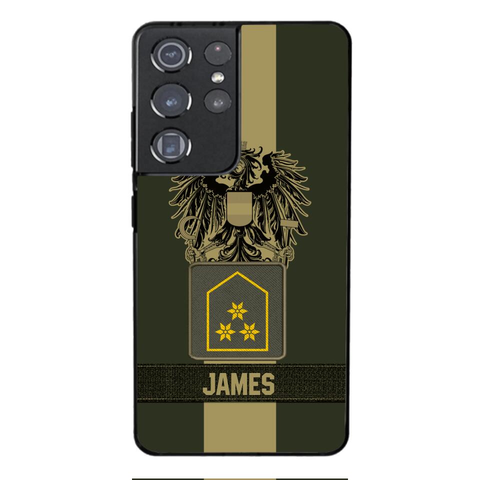 DH Personalized Austrian Soldier Phone Case Printed DT084