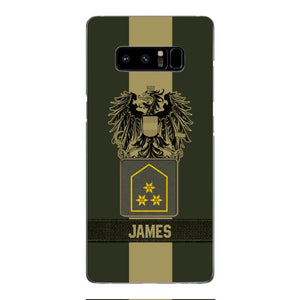 DH Personalized Austrian Soldier Phone Case Printed DT084