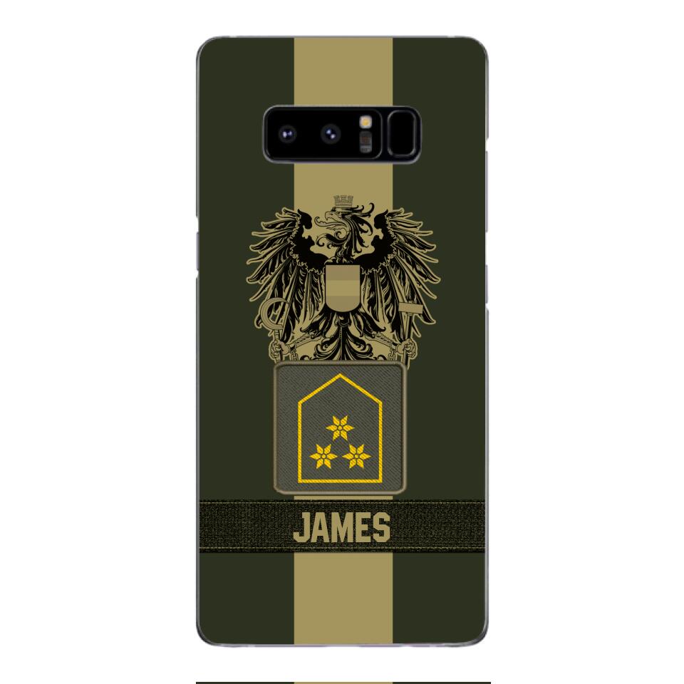 DH Personalized Austrian Soldier Phone Case Printed DT084