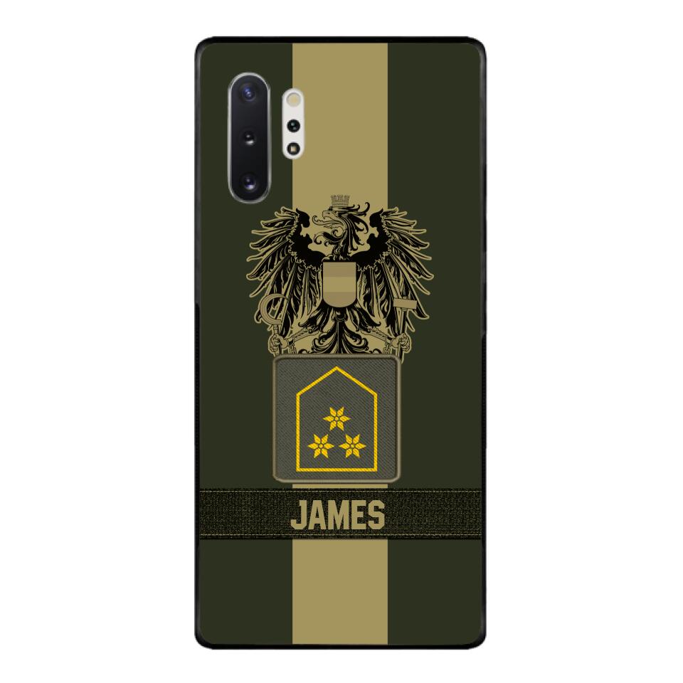 DH Personalized Austrian Soldier Phone Case Printed DT084