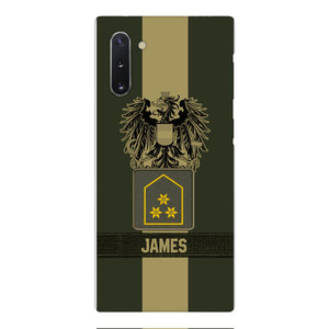 DH Personalized Austrian Soldier Phone Case Printed DT084