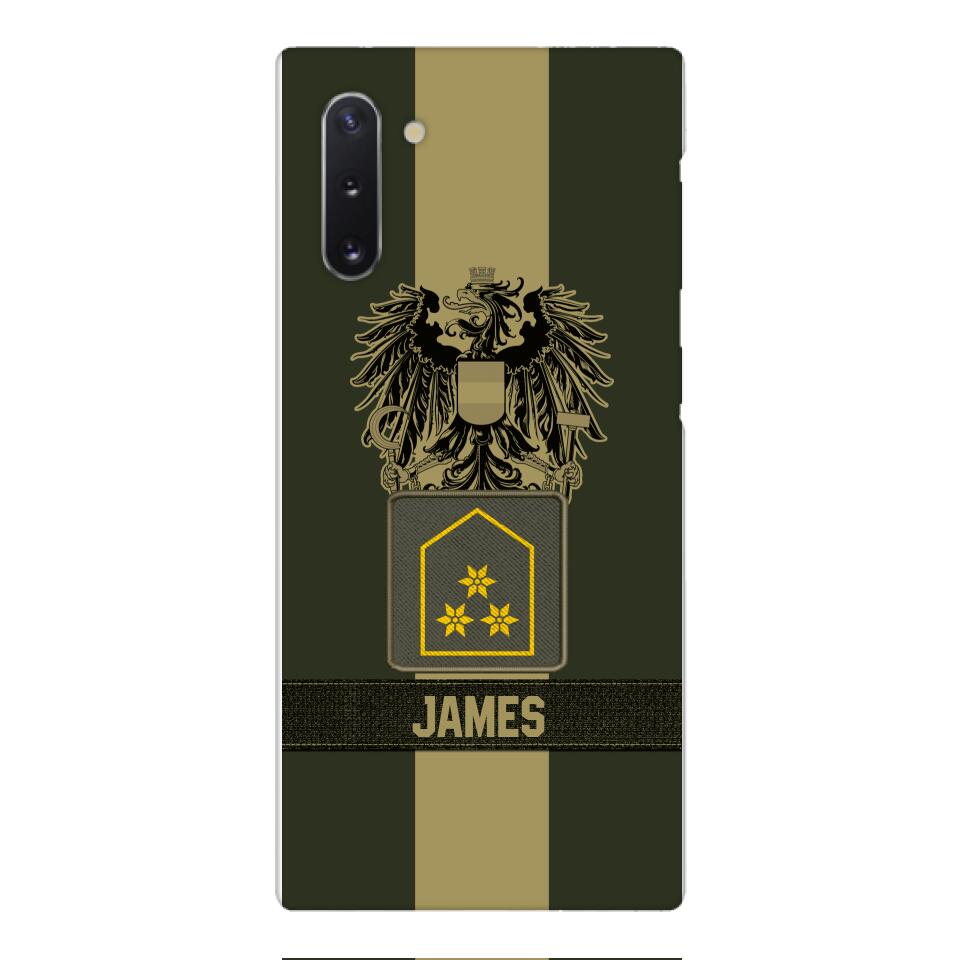 DH Personalized Austrian Soldier Phone Case Printed DT084