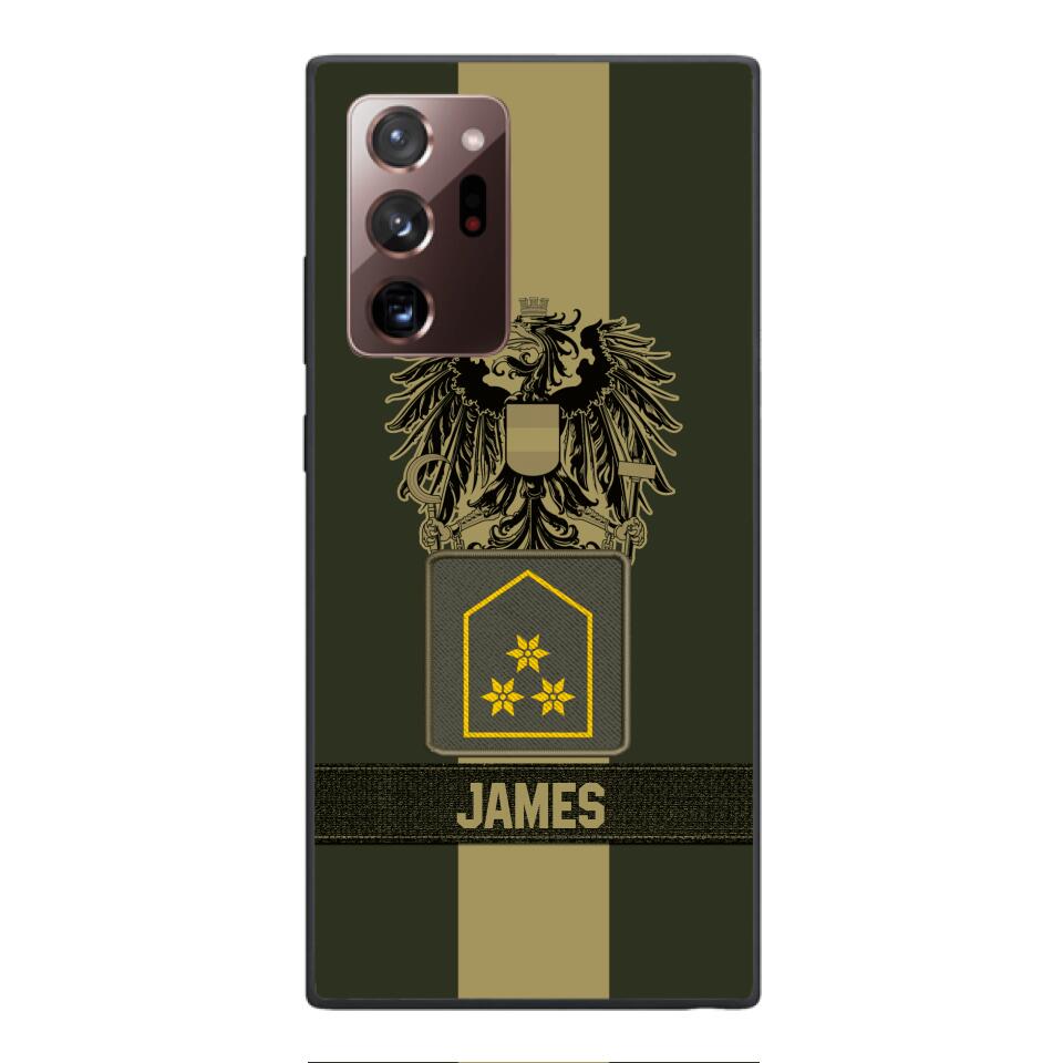 DH Personalized Austrian Soldier Phone Case Printed DT084