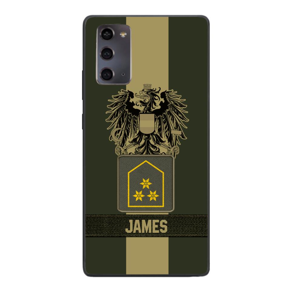 DH Personalized Austrian Soldier Phone Case Printed DT084