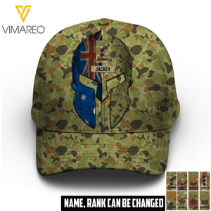 DH Personalized Australian Soldier Camo Peaked Cap Printed HQ0804