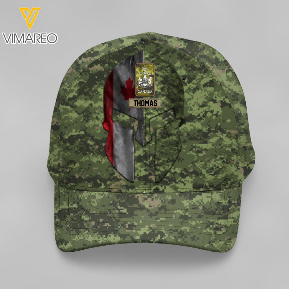 DH Personalized Canadian Soldier Camo Peaked Cap Printed HQ0804